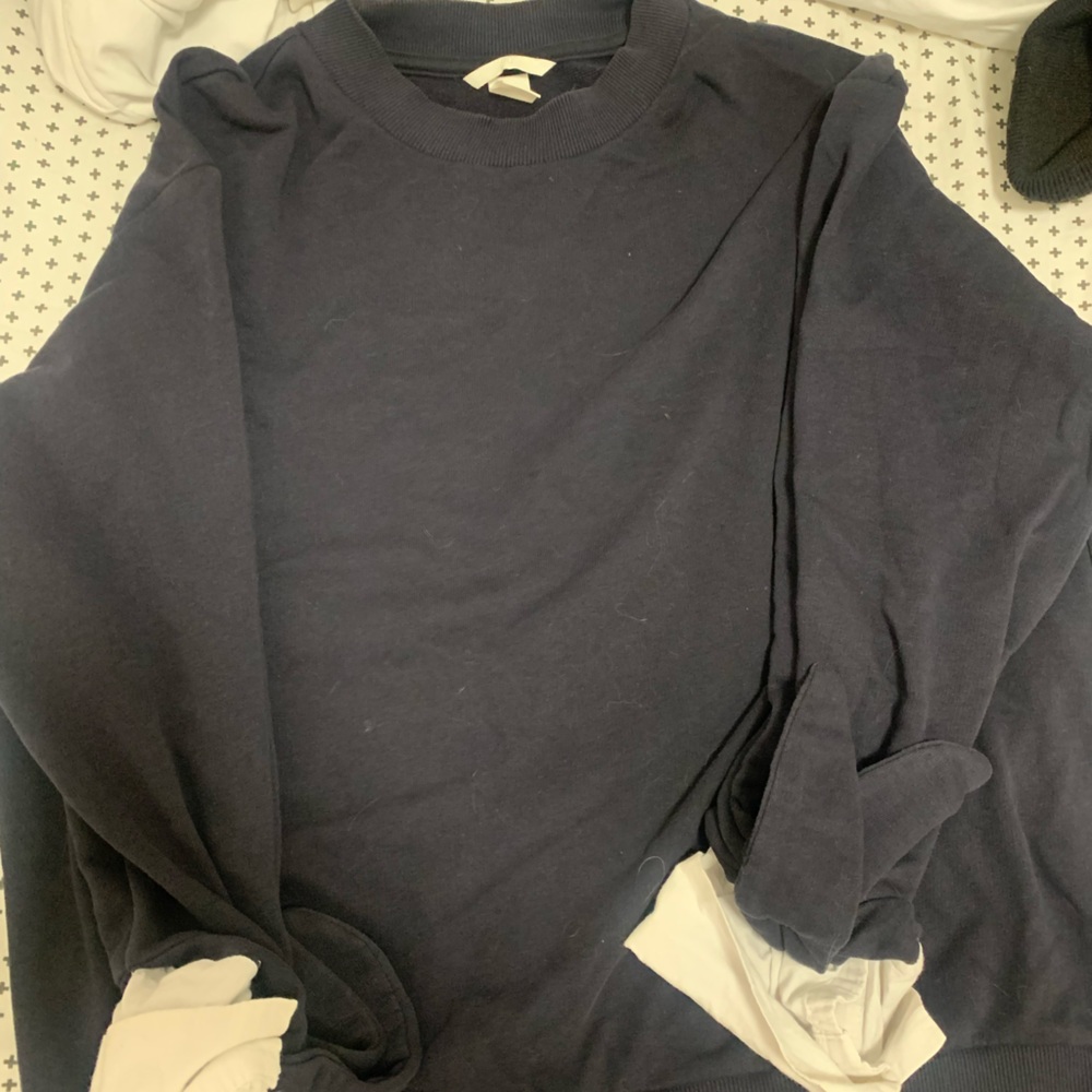 Dark blue crewneck